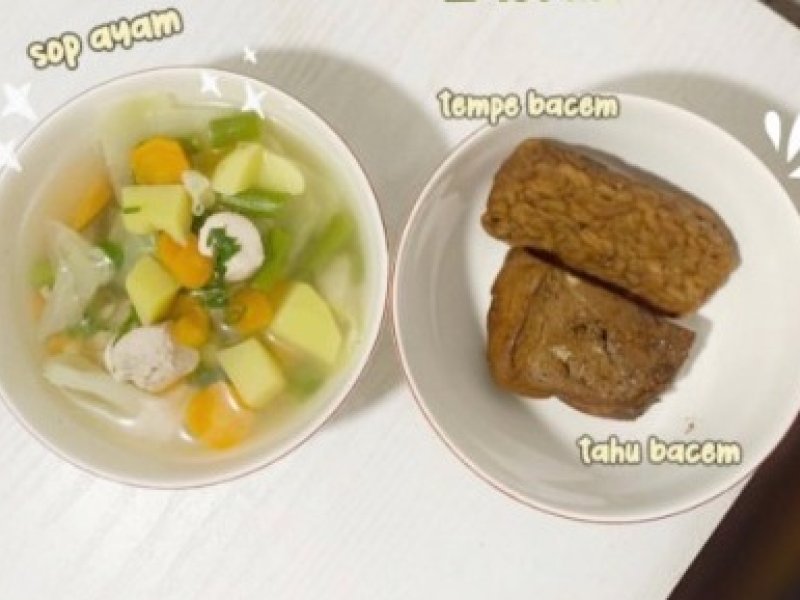Paket Nasi Box H (nasi sop ayam)