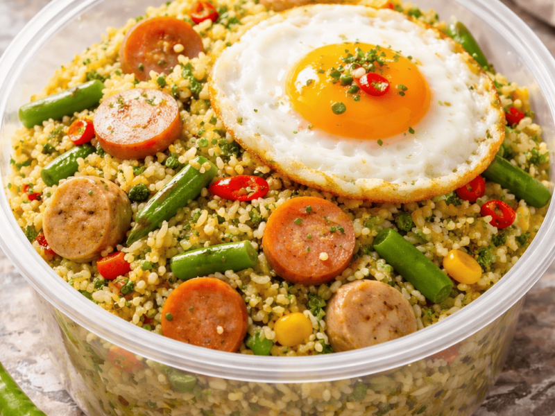 Paket Nasi Box G (nasgor cabe ijo)