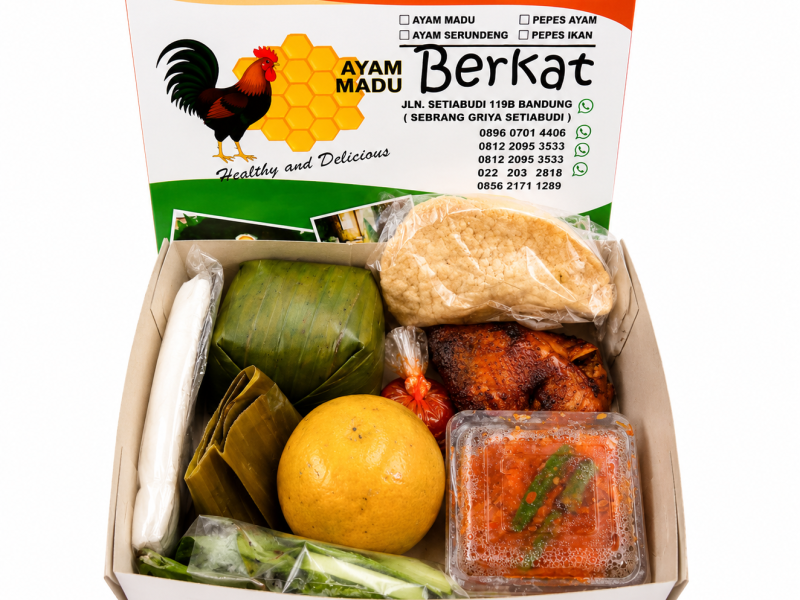 Paket 2 Nasi Timbel Ayam Madu + Jeruk