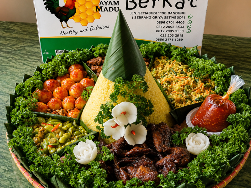 Paket Tumpeng Ayam Madu (Min 25 Porsi)