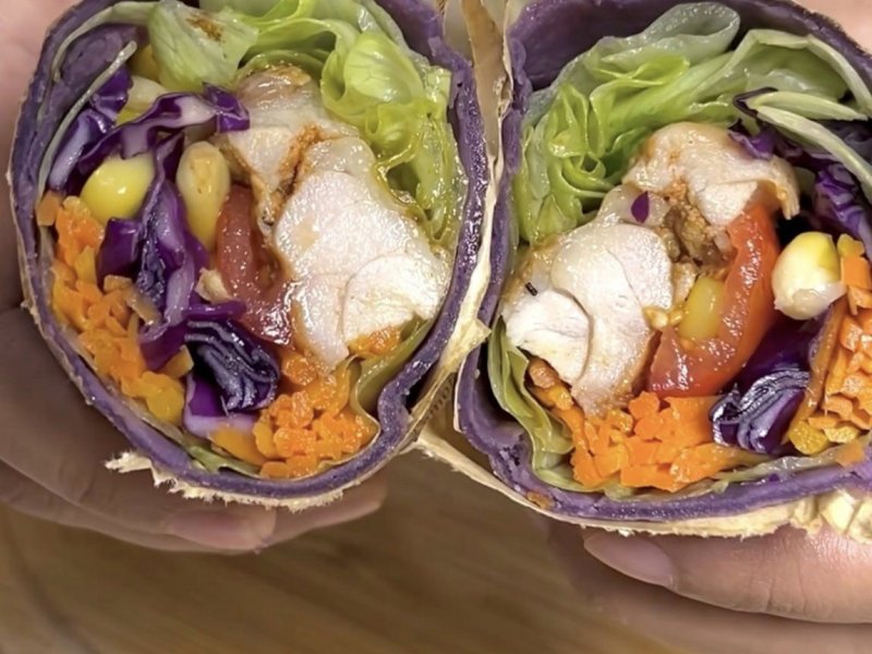 Salad wrap ubi ungu 